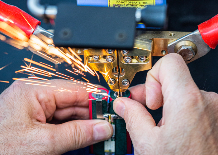 Battery pack welding